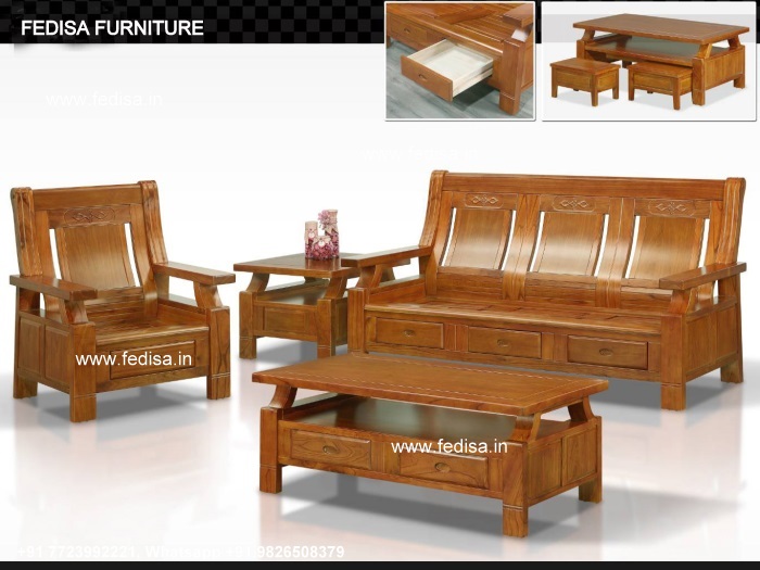 Wooden Sofa Set-2847