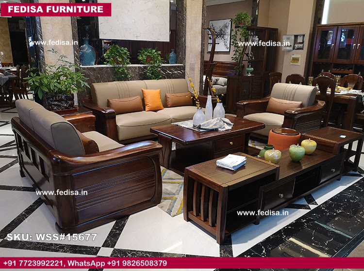 Wooden Sofa Set-2879