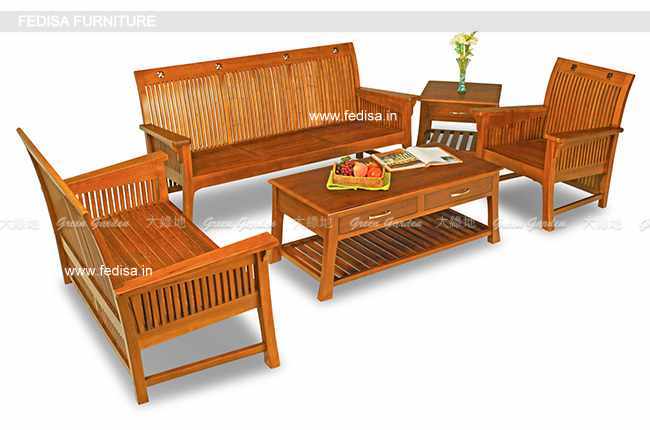 Wooden Sofa Set-3027