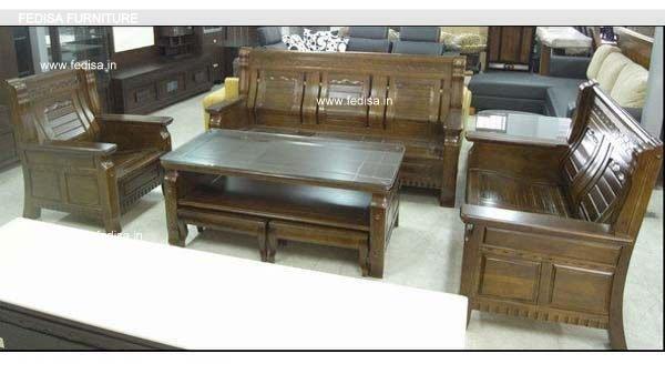 Wooden Sofa Set-3087