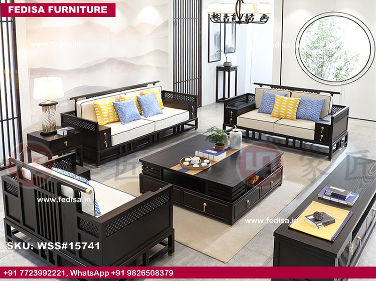 Wooden Sofa Set-3090
