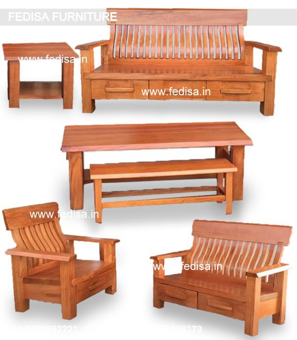 Wooden Sofa Set-3108