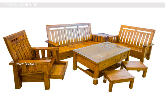 Wooden Sofa Set-3130