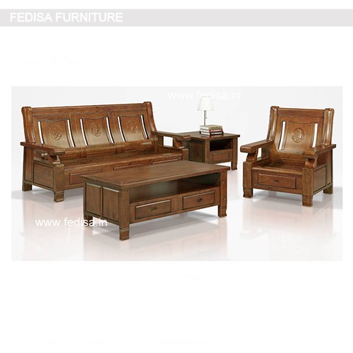 Wooden Sofa Set-3176