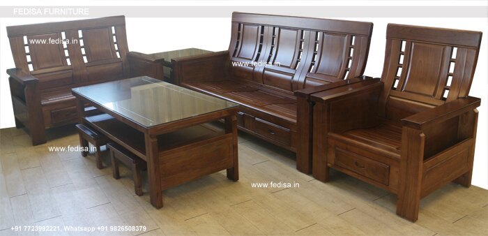 Wooden Sofa Set-3218