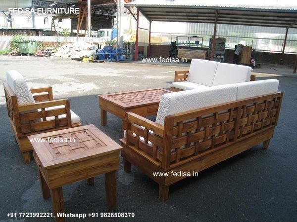 Wooden Sofa Set-3377