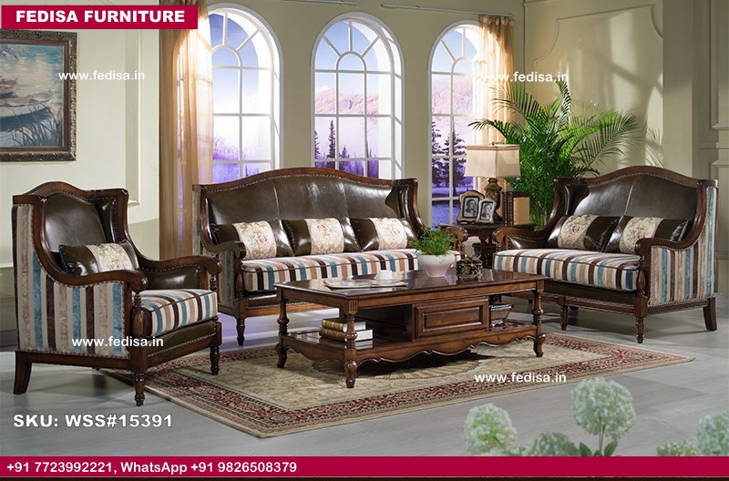 Wooden Sofa Set-3591