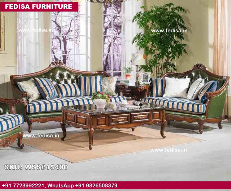 Wooden Sofa Set-3691