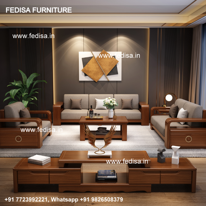 Wooden Sofa Set-3710