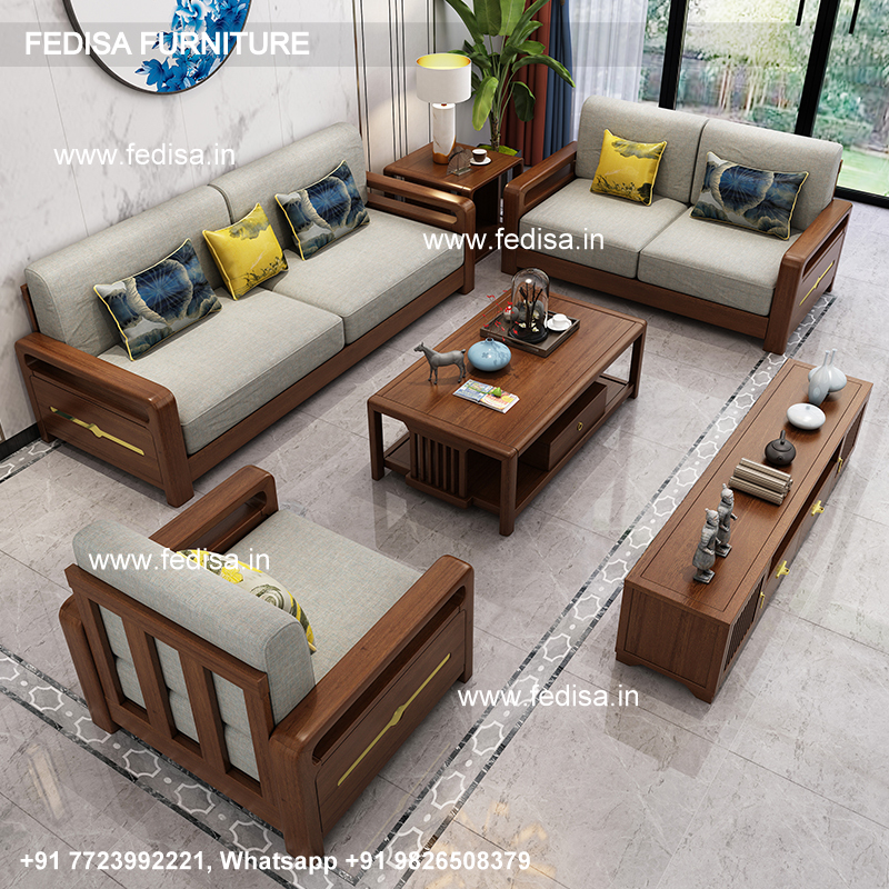 Wooden Sofa Set-3734