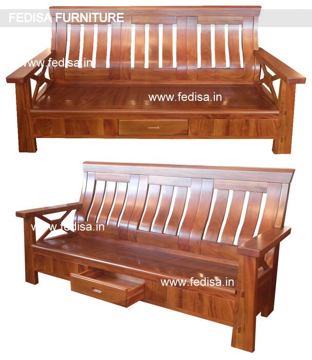 Wooden Sofa Set-3796