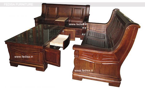 Wooden Sofa Set-3815