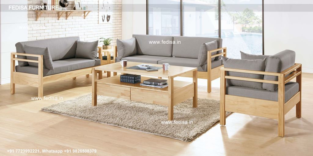 Wooden Sofa Set-3914