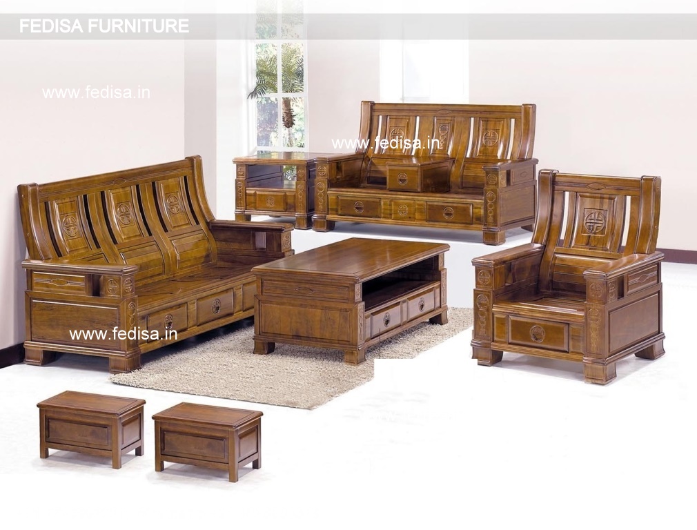 Wooden Sofa Set-3918