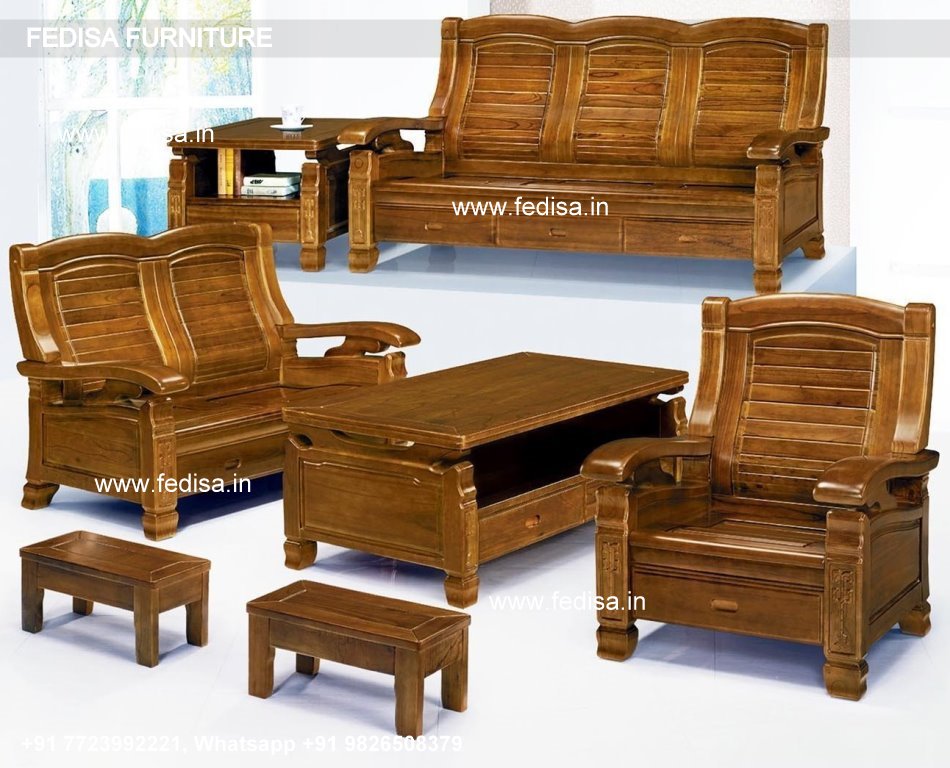 Wooden Sofa Set-3929
