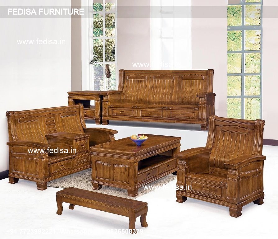 Wooden Sofa Set-3937
