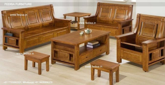 Wooden Sofa Set-3942