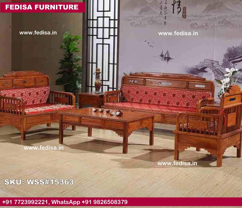 Wooden Sofa Set-4013