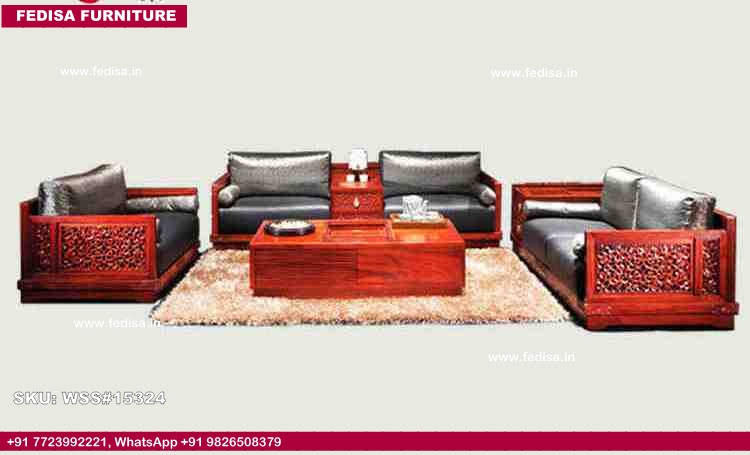 Wooden Sofa Set-4079