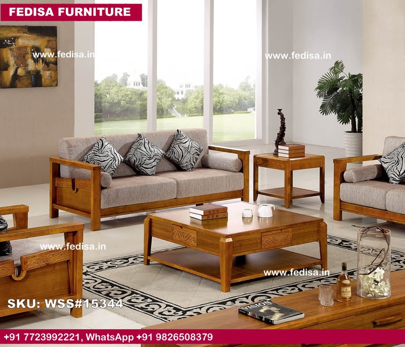 Wooden Sofa Set-4100