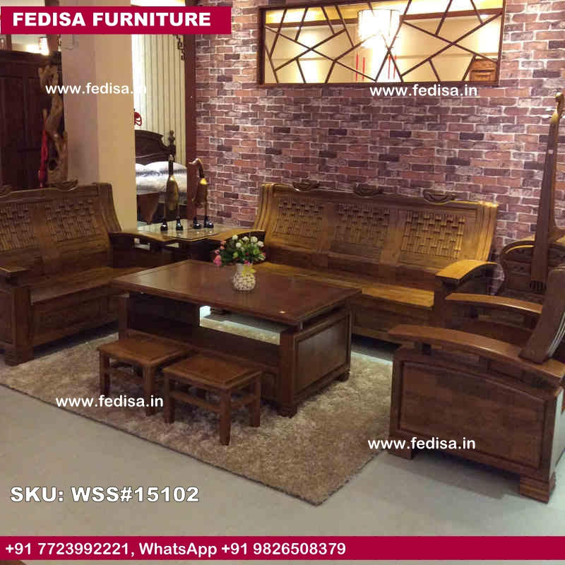 Wooden Sofa Set-4132