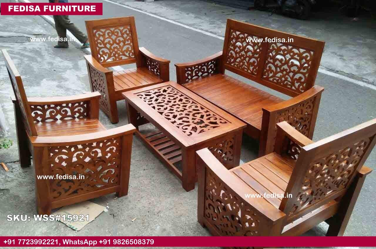 Wooden Sofa Set-4217