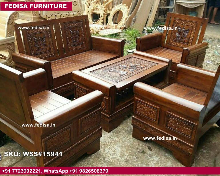 Wooden Sofa Set-4227