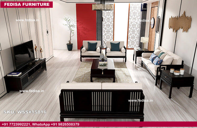 Wooden Sofa Set-4249