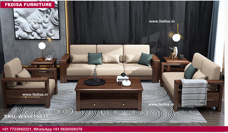 Wooden Sofa Set-4268