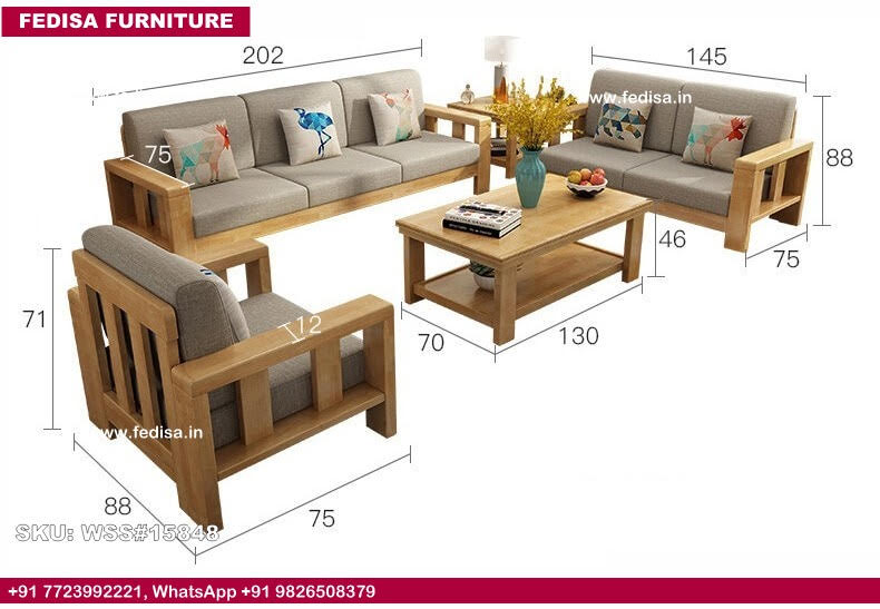 Wooden Sofa Set-4274
