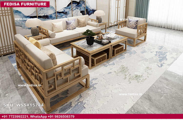 Wooden Sofa Set-4289
