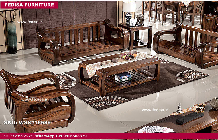 Wooden Sofa Set-4338