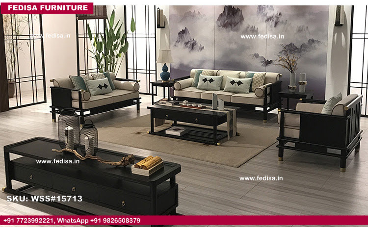 Wooden Sofa Set-4358