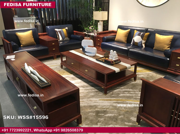 Wooden Sofa Set-4394