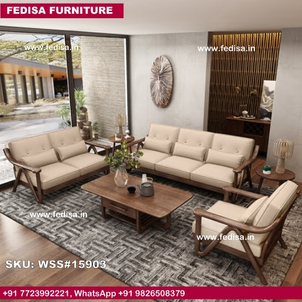 Wooden Sofa Set-4493