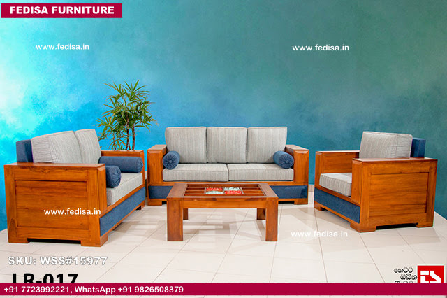 Wooden Sofa Set-4496