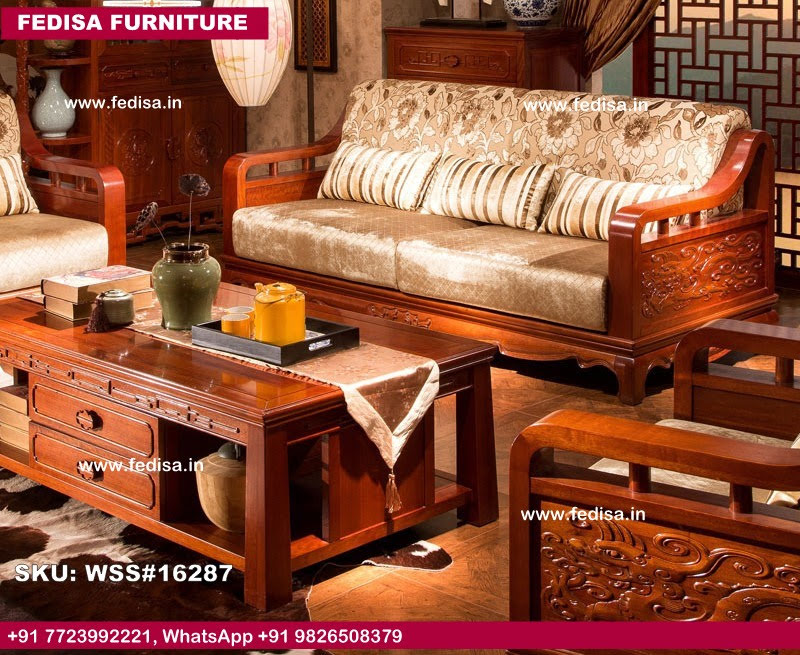 Wooden Sofa Set-4497