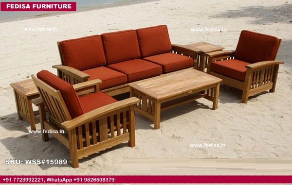 Wooden Sofa Set-4502