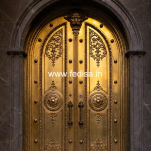 Traditional Brass Railing Design With Carving Work Outside Stairs Design For Indian Houses