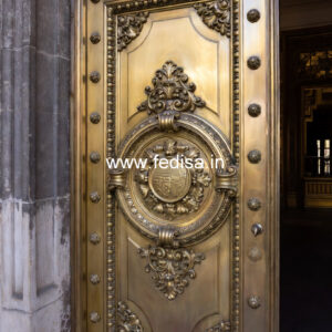 Decorative Brass Railing Design With Floral Patterns Stair Design For Small House