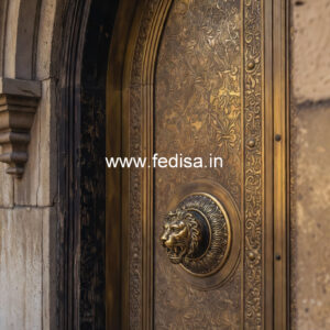 Premium Brass Balcony Railing With Artistic Work Stainless Steel Stairs Design