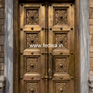 Elegant Brass Railing Design With Artistic Finish Cantilever Staircase Design