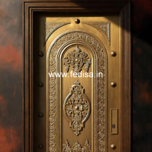 Elegant Brass Staircase Railing With Luxury Finish Stair Riser Design