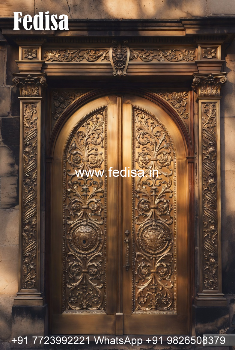 Elegant Brass Staircase Railing With Artistic Work Balcony Stairs Design