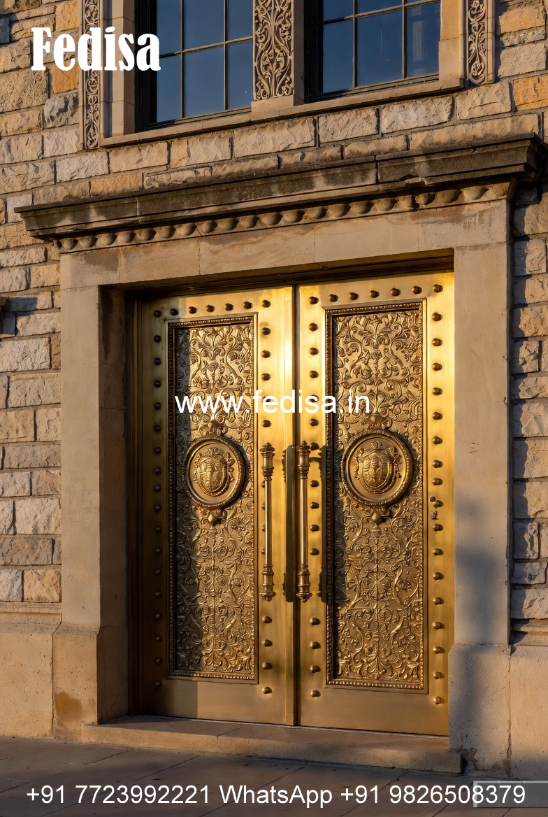 Brass Balcony Railing Design For Premium Decor Staircase Outer Wall Design