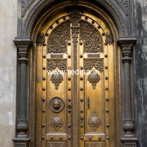 Traditional Brass Railing Design With Carving Work Stair Grill Design In Wooden
