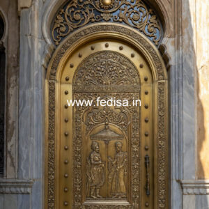 Classic Brass Staircase Railing With Royal Finish Stairs Border Design