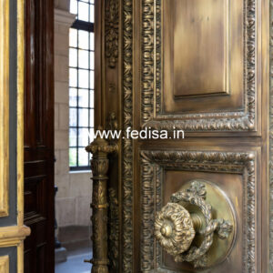 Elegant Brass Balcony Railing With Classic Design Staircase Glass Painting Designs