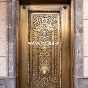 Stylish Brass Stair Railing With Artistic Touch House Design Front Side Staircase