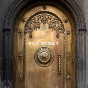 Antique Brass Staircase Railing With Classic Finish Window Stairs Design